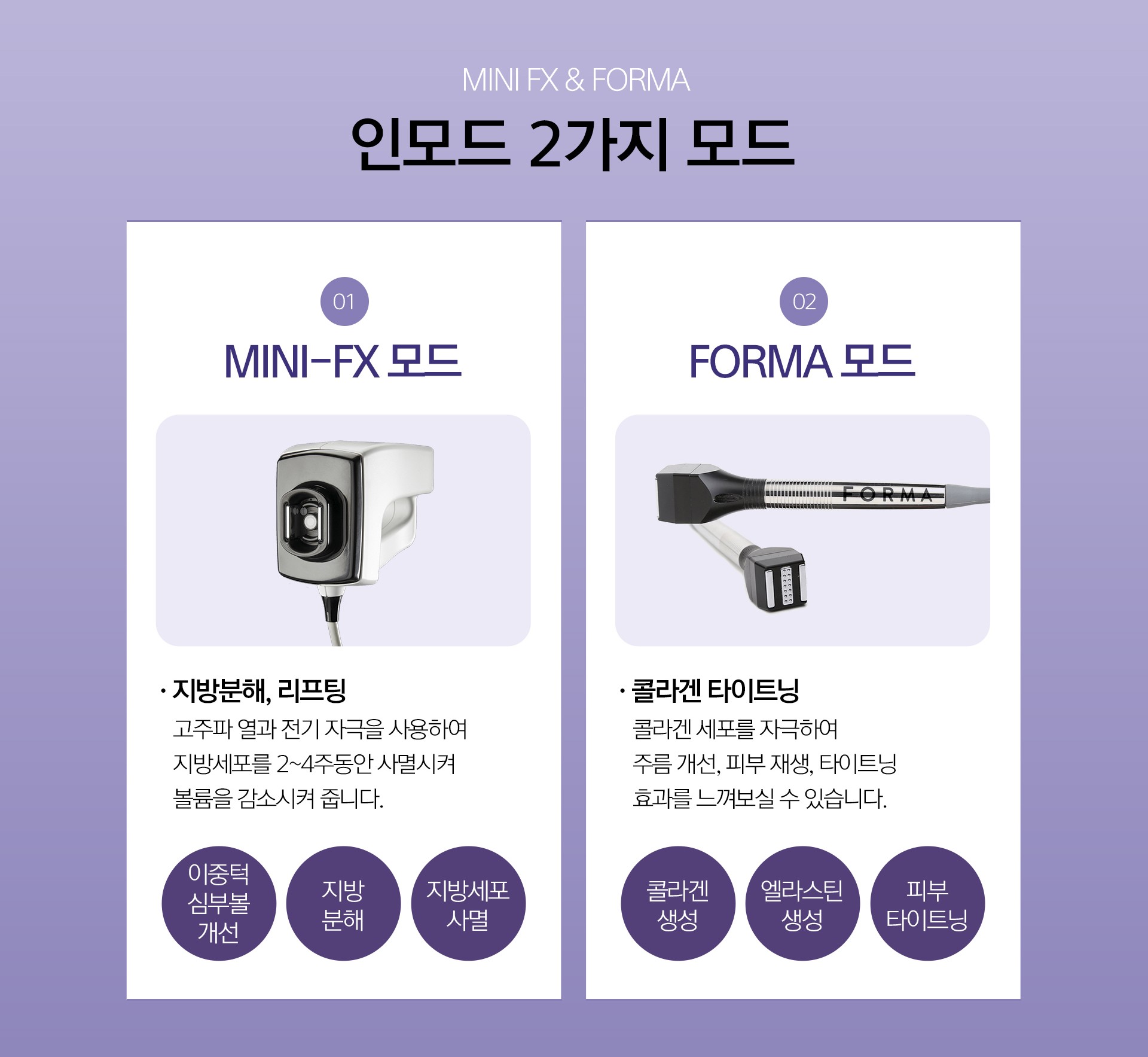 인모드 2가지 모드 피부과 닥터에버스